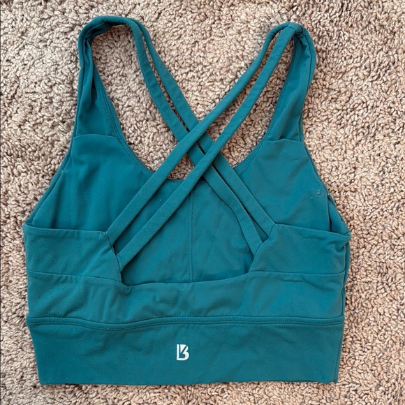 Teal Rosa Sports Bra - Picture 3 of 4